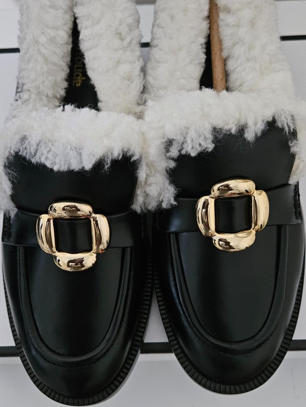 Larroude Shearling Lined Loafers